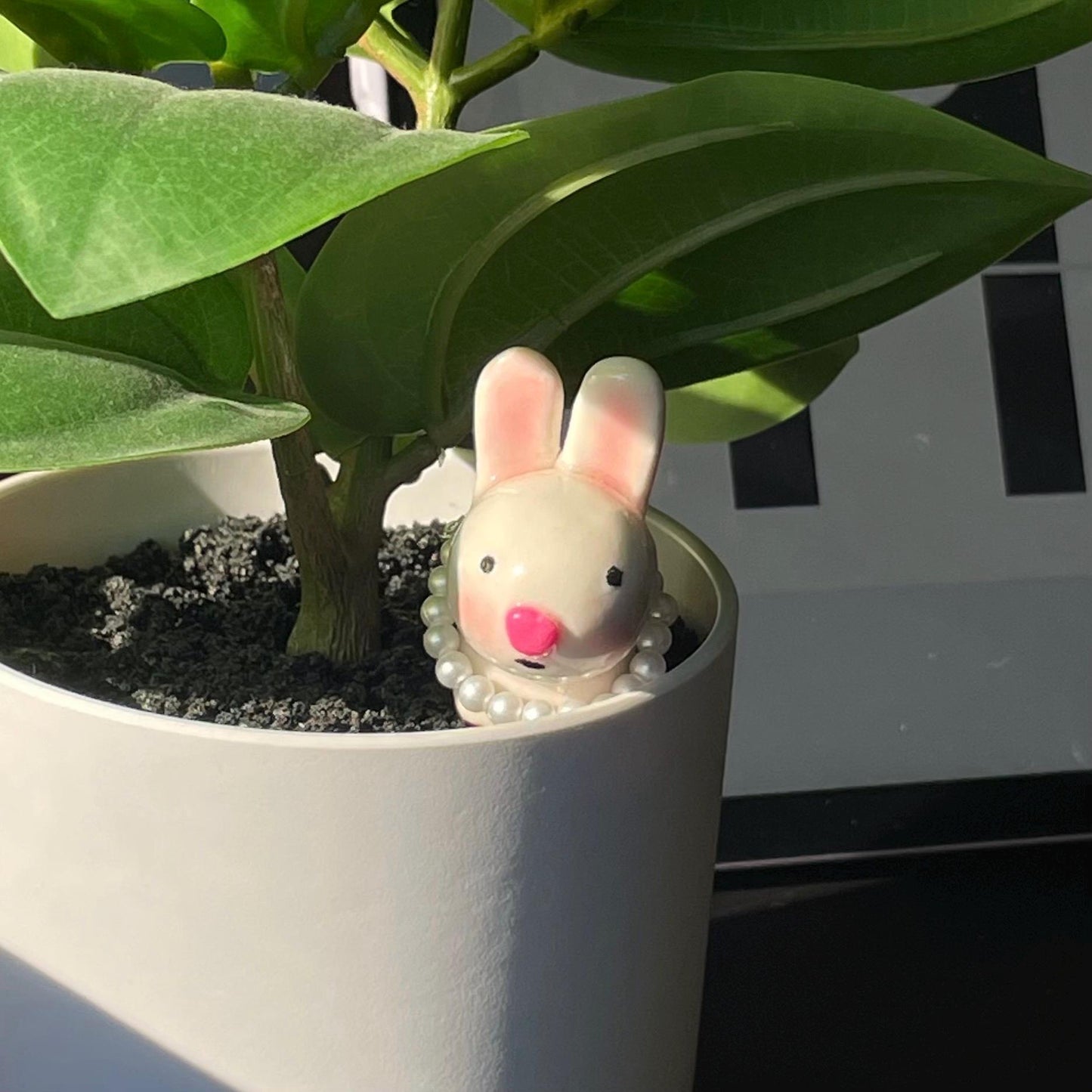 Pearl the Bunny | Desk Pet or Figure Friend